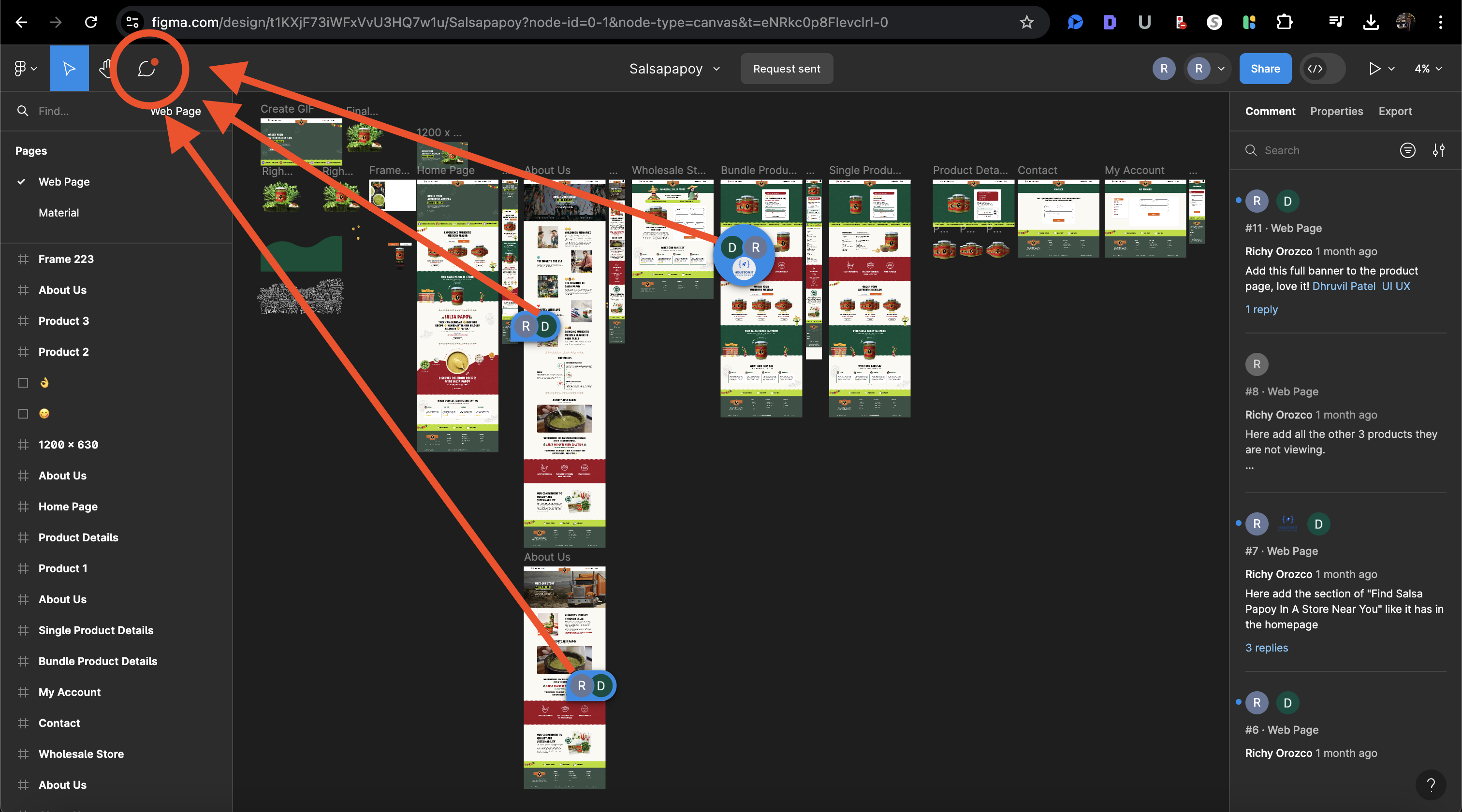 How to Add Comment in Figma Graphic